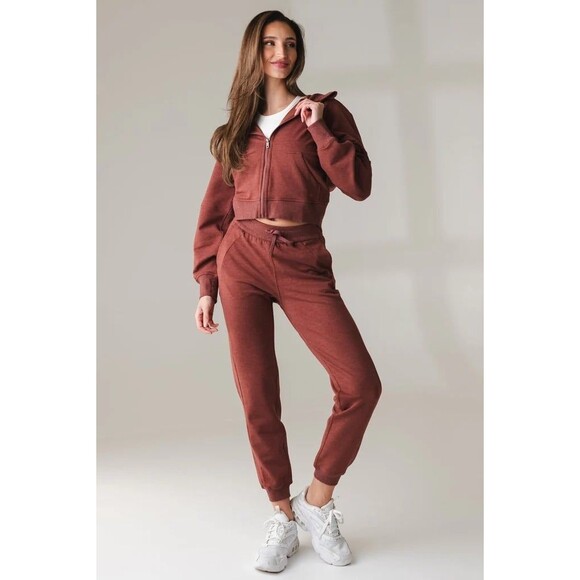 Vitality Studio Jogger Rosewood Marl Size Large - Picture 1 of 11